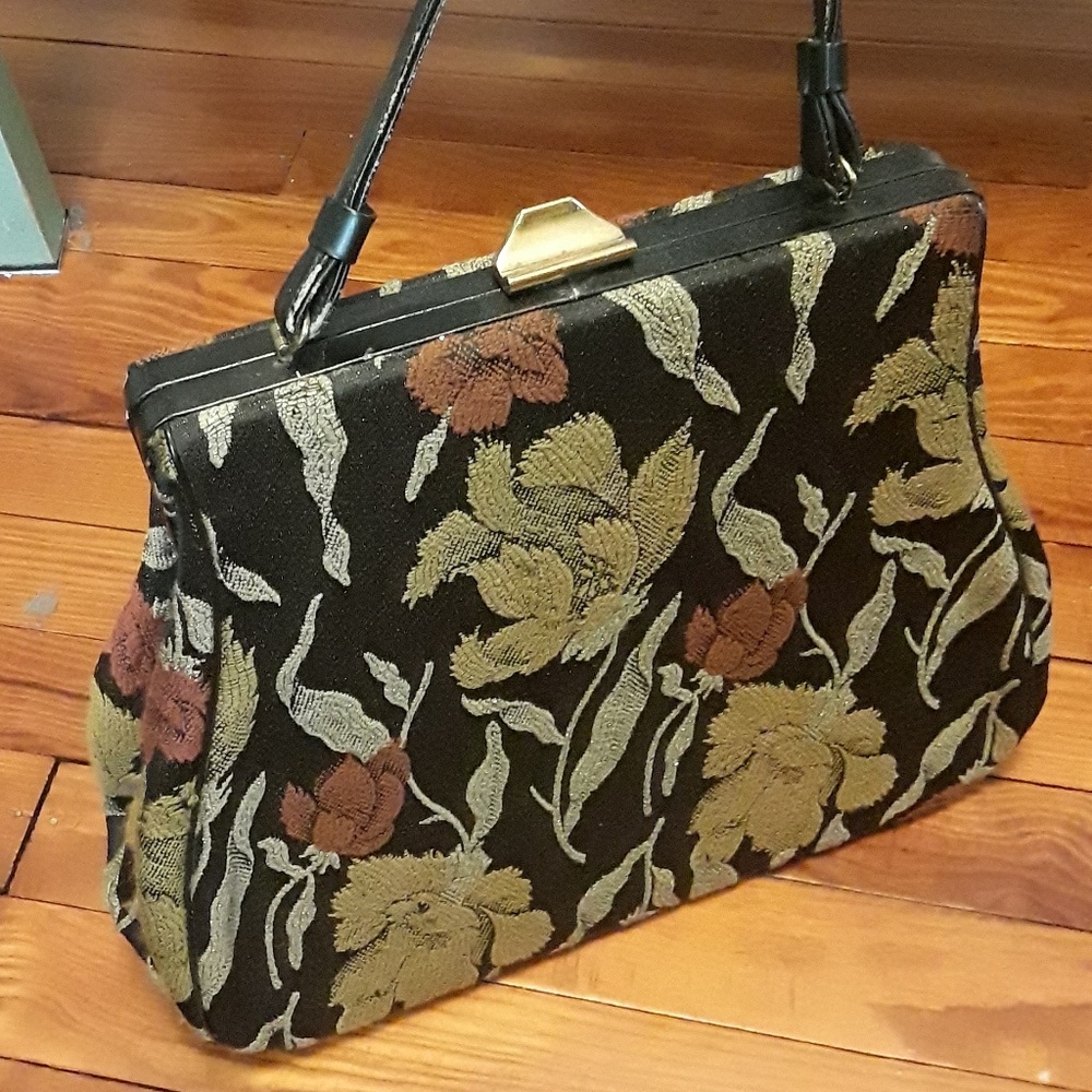 Vintage "Lewis" Tapestry Handbag